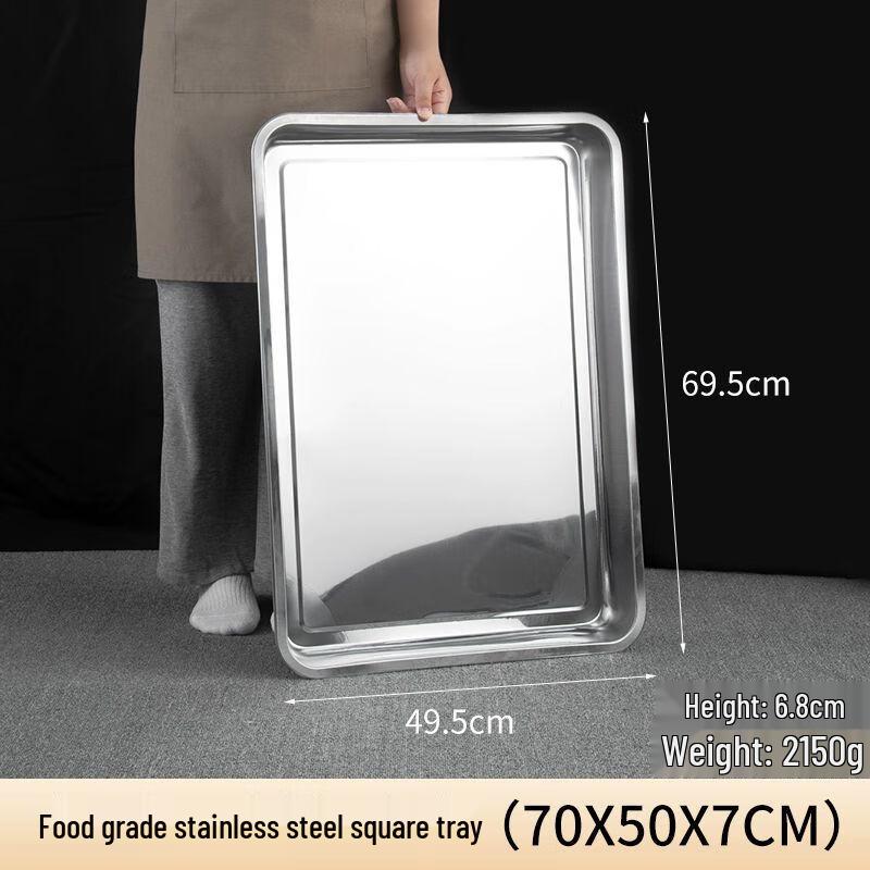 Stainless Steel Rectangular Multi-purpose Tray