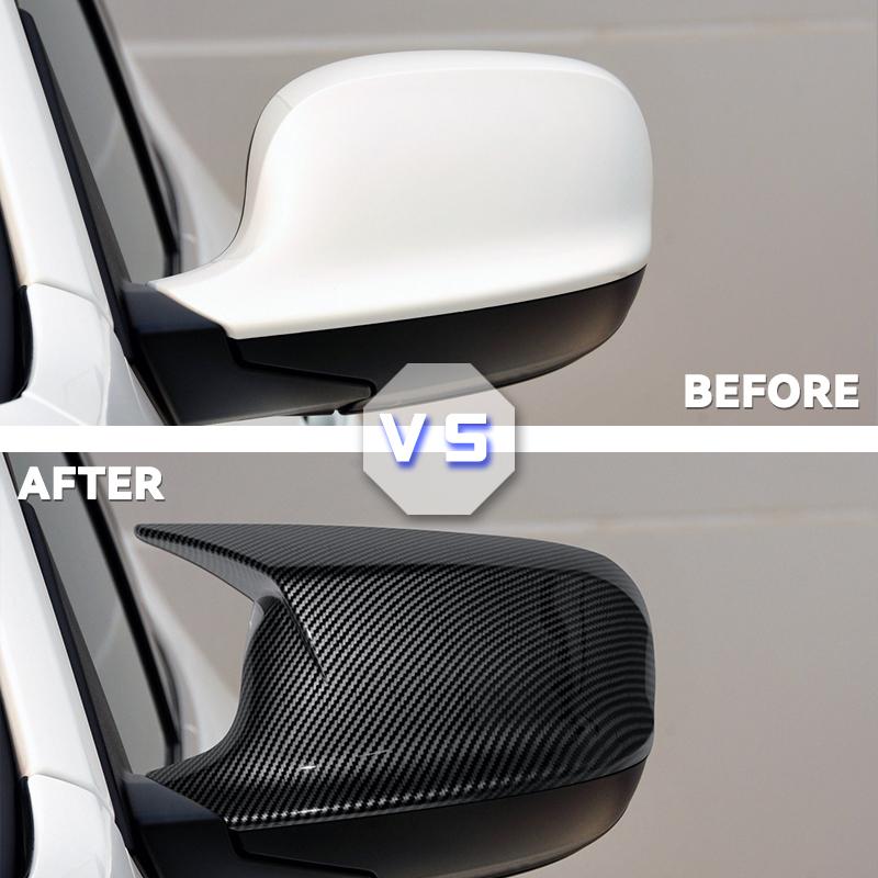 For BMW X1 E84 X3 F25 2010 2011 2012 2013 Pre-LCI High Quality Smooth Black Car Rearview Mirror Cover Side Wing Mirror Cover