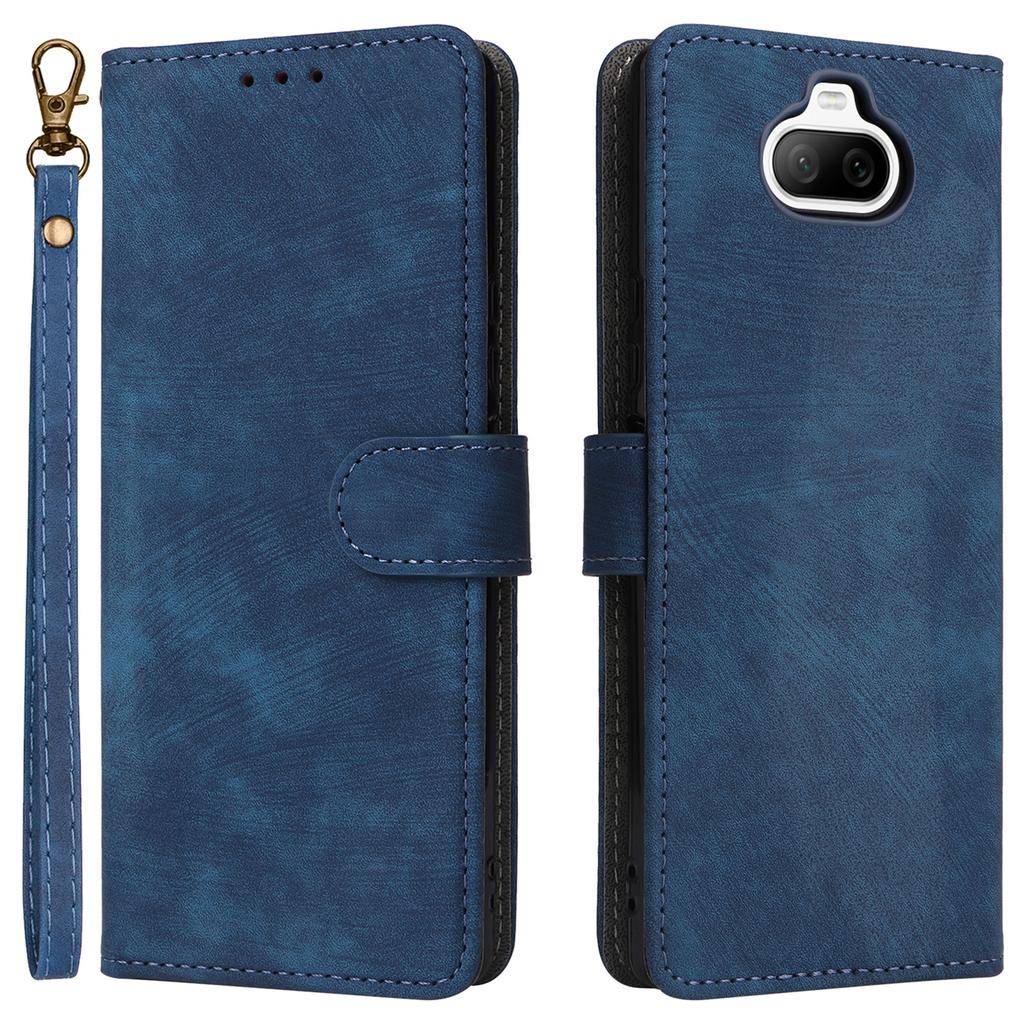 For Sony Xperia 8 Case RFID Blocking PU Leather Phone Cover with Wallet