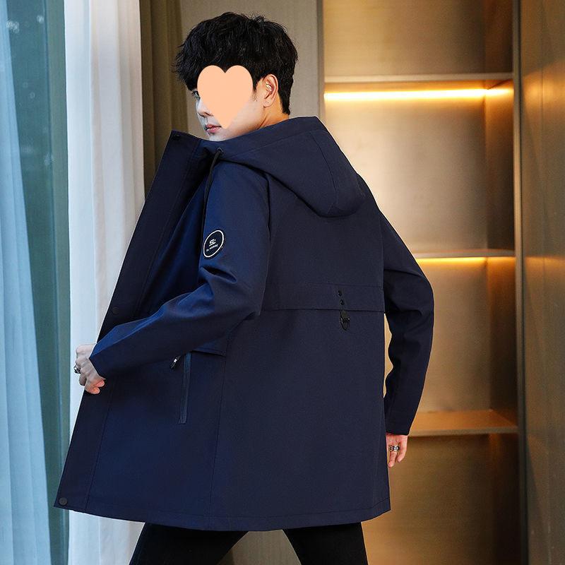 Autumn and Winter New Men's Velvet Thickened Jacket Korean Style Trendy Work Jacket Windbreaker Men's Velvet Jacket