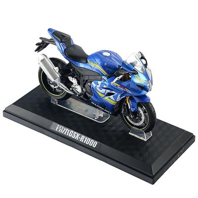 1/12 Suzuki Stop Odlewany GSX-R1000 Model Motocykla Zabawka 17cm Off Road Model Motocykla Dekoracje z Pudełkiem Plastikowa Podstawa