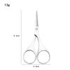 Russian-Style Stainless Steel Cuticle Nippers & Eyebrow Trimmers - Pointed Tip Beauty Scissors