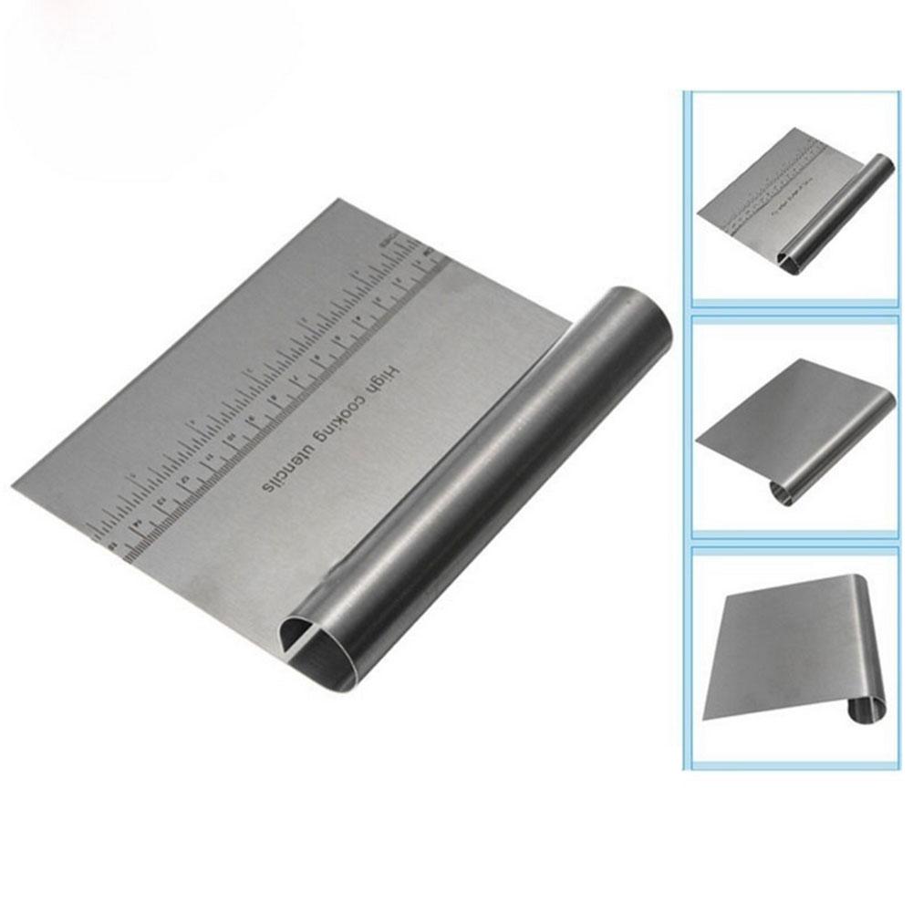 High Quality Stainless Steel Baking Pastry Stainless Steel Spatula Pizza Dough Scraper Kitchen Tool