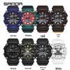 Sanda Dual Display Student Sports Watch - Multi-functional Chinese Style with Calendar
