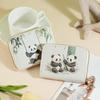Trendy Panda Minimalist Wallet: Cute Design, Multi-Card Slots, Coin Pocket, Handheld Card Holder.
