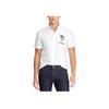 Polo SS25 Bear Logo Embroidered Single-Breasted Short Sleeve Shirt Men Shirts 710802632-001