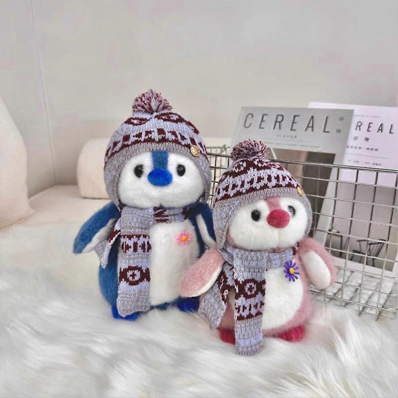 Penguins Stuffed Animal Doll Cute Clothing Penguins Stuffed Animal Plush Toys With Hat Scarf for Kids Boys Girls