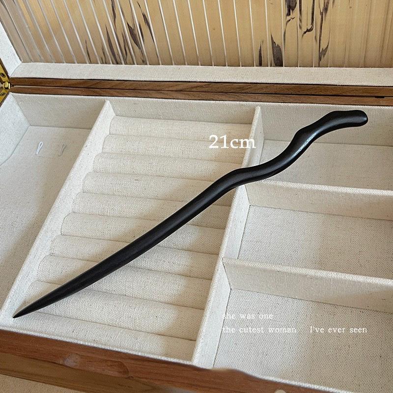 Fermacapelli Serpente Lin Spirit 2025: Nuovo Accessorio per Capelli Legno di Sandalo per Acconciature Raccolte in Stile Antico