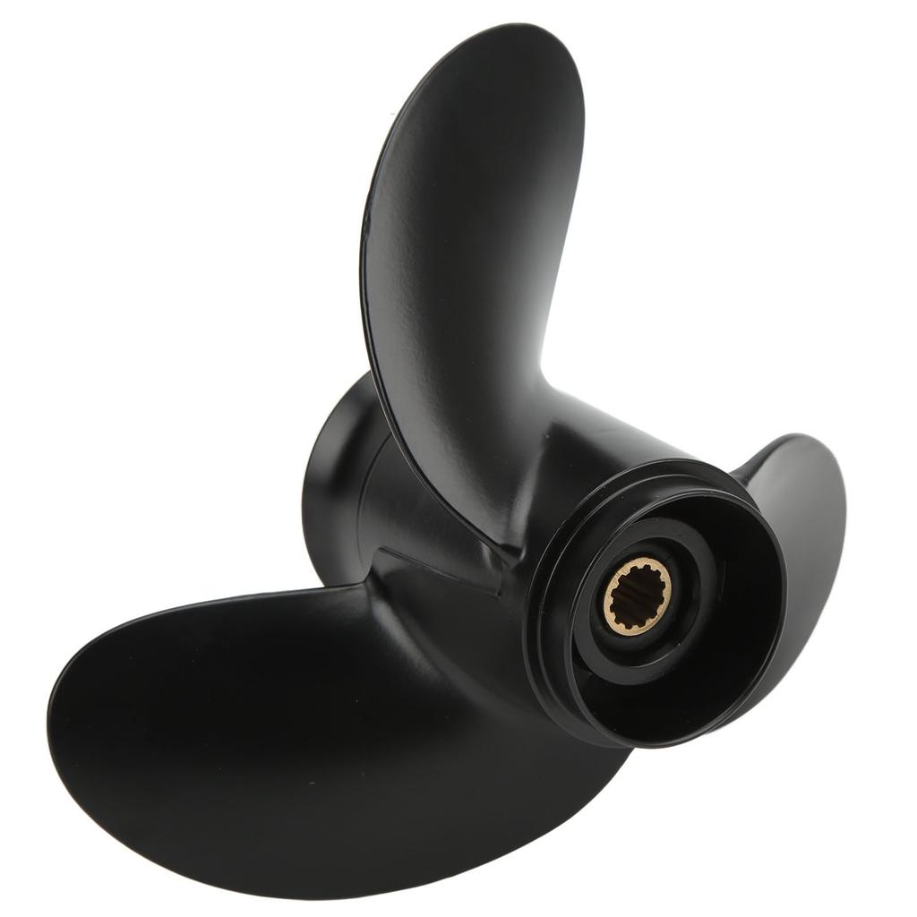 Boat Motor 3 Blades Propeller 10 Splines Teeth Aluminum Alloy 6E5‑45947‑00‑EL for 8‑9.8HP 2 4 Stroke Outboard Engines