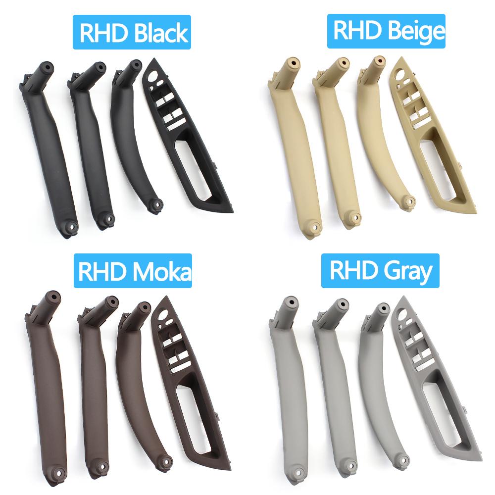 4pcs Set LHD RHD Interior Door Armrest Pull Handle Cover Trim Replacement For BMW X5 X6 E70 E71 E72