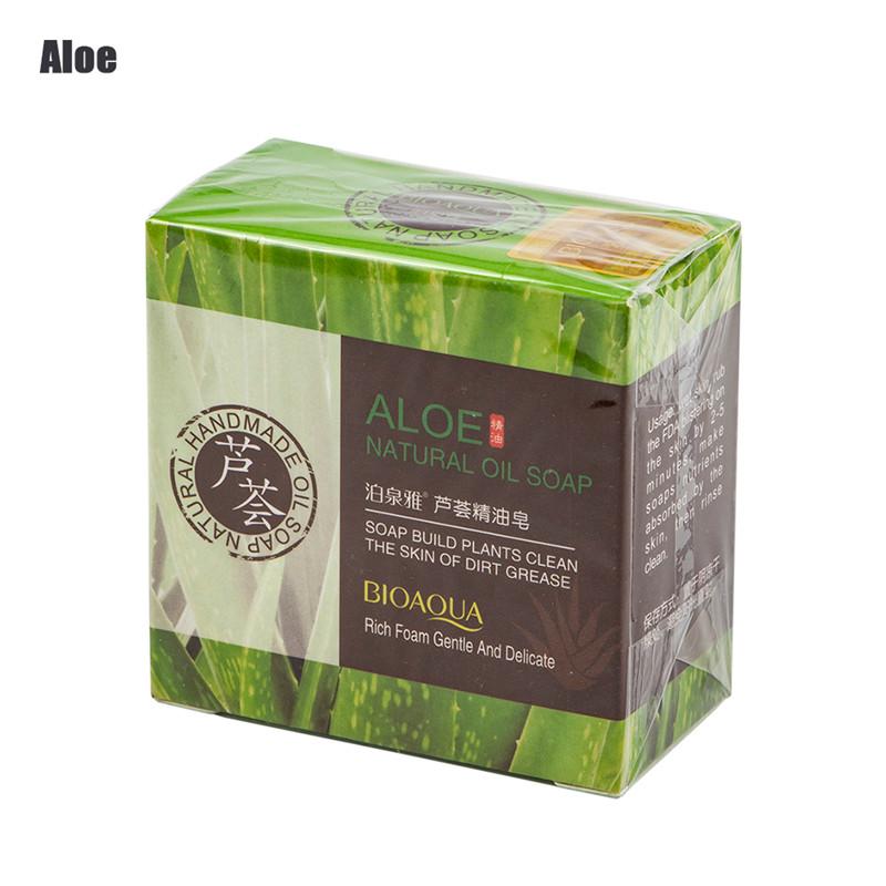 Handmade 100g White Skin Body Clean Oil Control Moisturizing Face Organic Herbal Shower Bleaching Soap Aloe