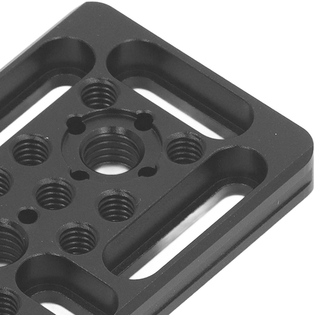 Camera Cheese Easy Plate Multipurpose Quick Release Cheese Expansion Board with 1/4 3/8 Thread Hole Cold Shoe Mount for Arri Locating Hole