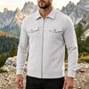 Men's Casual Color Lapel Collar Jacket for Spring and, Fashion Outerwear