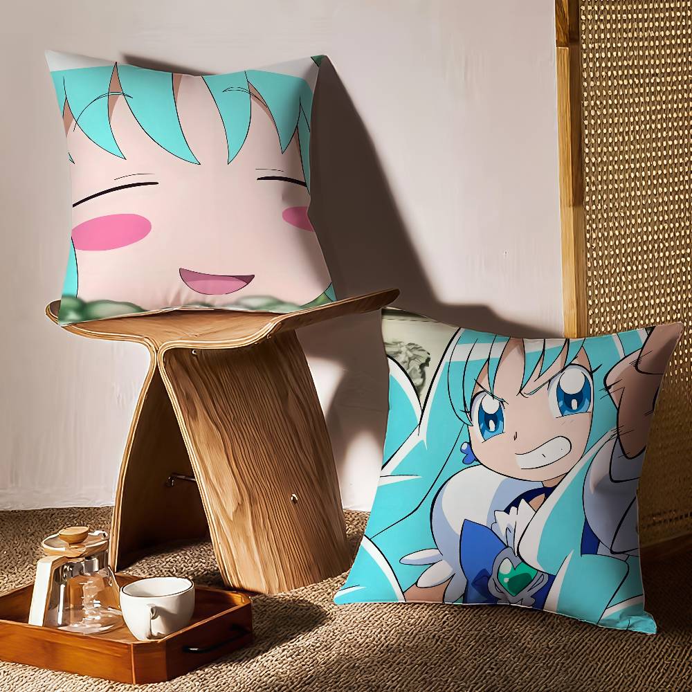 E-Erika Kurumi Pillow Case Sofa and Living Room Decorative Cushion Covers Dust-proof and Mite-proof Invisible Zipper