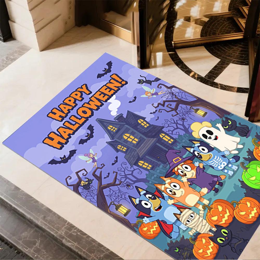 Bluey Core Adventures Floor Rug Office Rug Design for Playrooms Decorate room Game Room Kitchen Anti-slip Rug Decorate Offices Best for Christmas