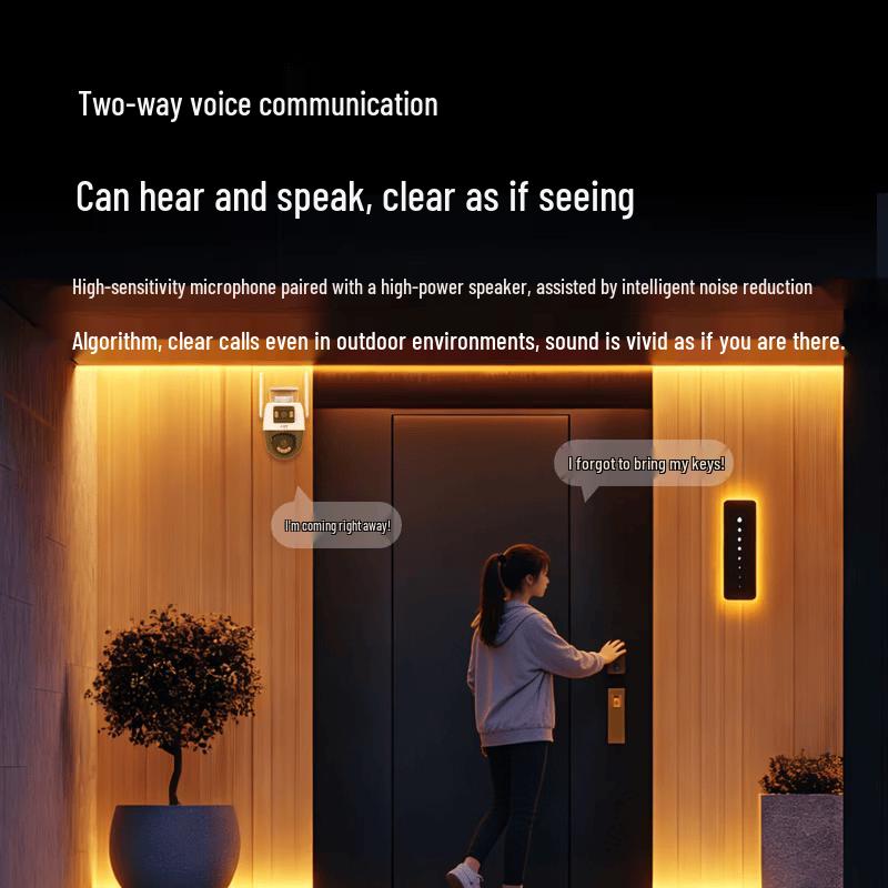 UNV IPC-Q96S-JY Dual-Lens Outdoor HD Security Camera CN plug (adapter included)