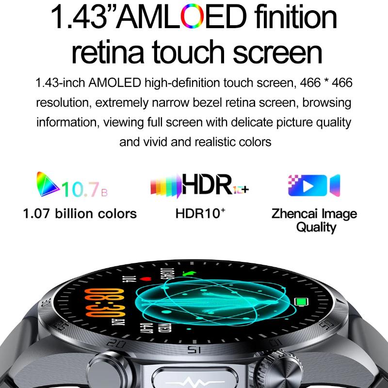 2025 NEW Pulse Therapy Smart Watch Sapphire Glass Screen ECG+PPG Blood Fats Uric Acid BT Call Sports Health Watches for Huawei