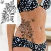 Hochwertige temporäre Rosen-Tattoos für Arm und Wade – Europäischer & Amerikanischer Stil