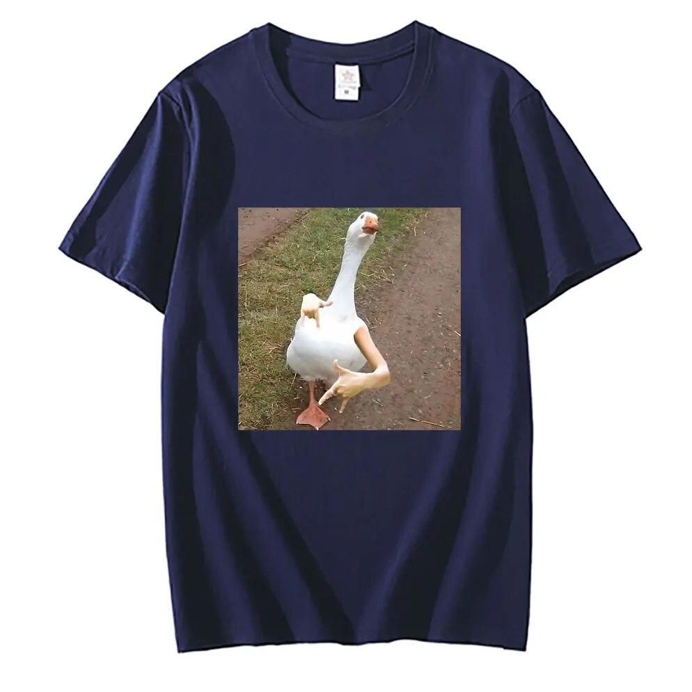 Swagged Out Goose Grafické tričko Legrační Unisex tričko Unisex Bavlna Trička Unisex Ženy Móda Ležérní Nadměrná trička s krátkým rukávem