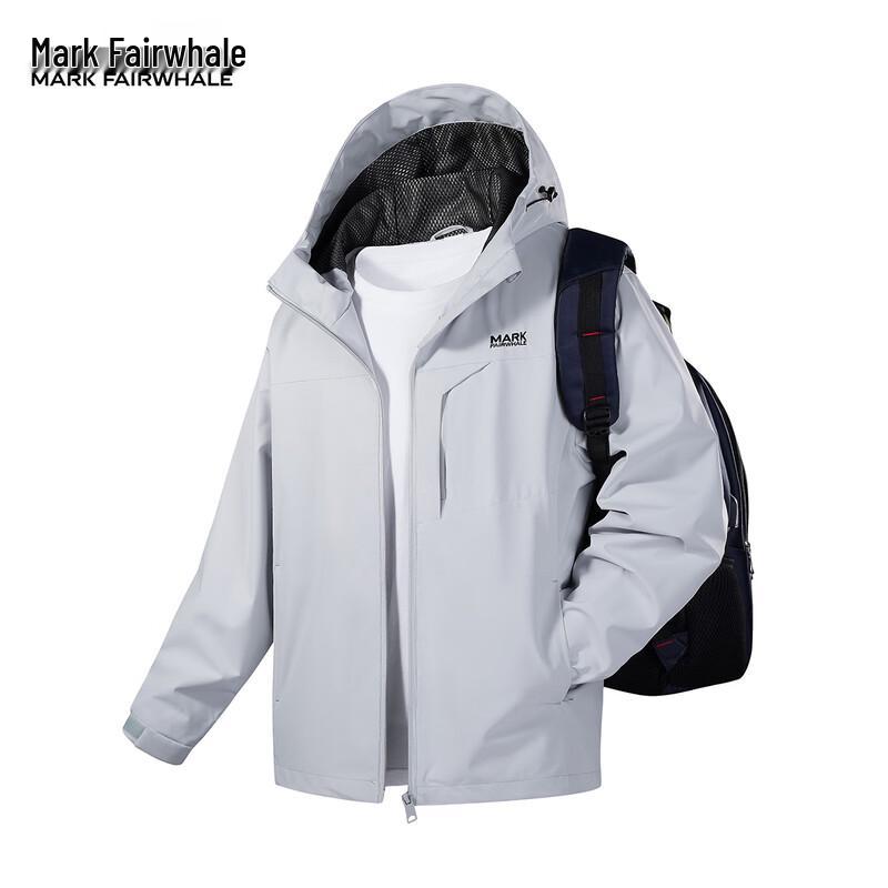 MARK FAIRWHALE Men's Hooded Windproof Work Jacket