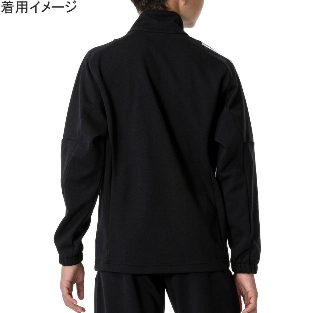 Mizuno Training Wear Size 120 Warm-Up Jacket, Moisture-Wicking, Quick-Drying, 32MCA140, Boys, Black,