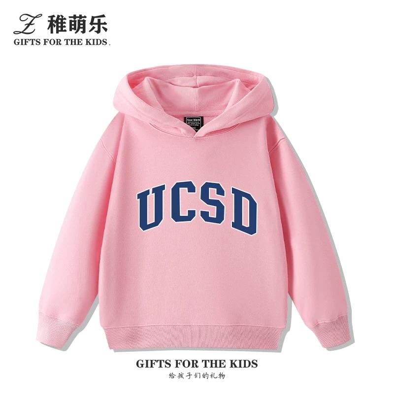 Fun UCSD (University of California, San Diego) Print Kids' Hoodie – Cute, Versatile Fall/Winter Pullover for Boys and Girls