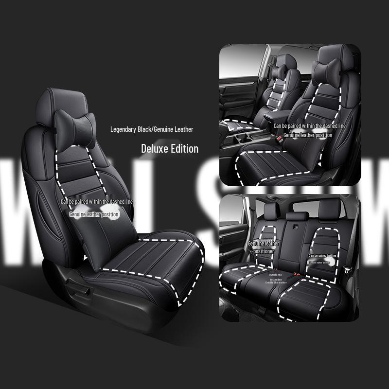 Custom Leather Seat Cover for Honda CRV, XRV, Vezel, Breeze, Integra - Full Wrap Design