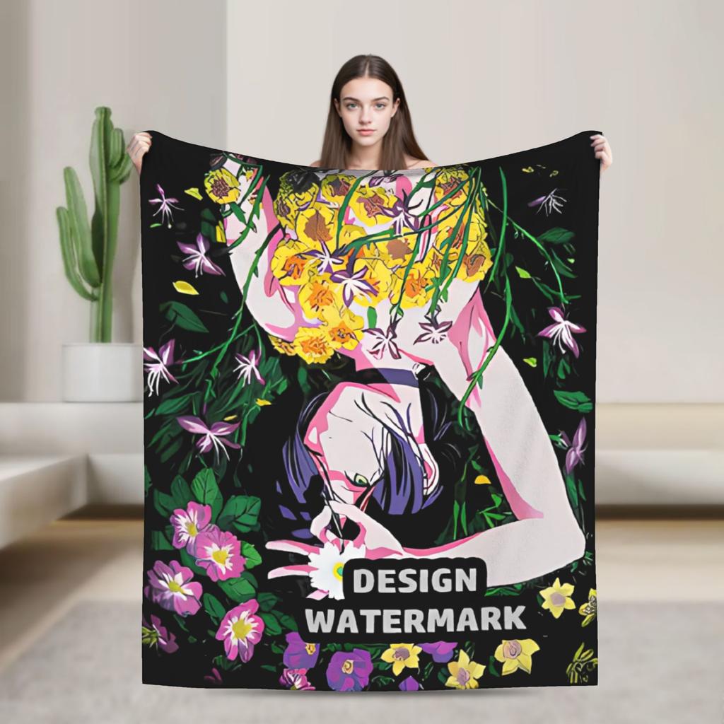 Chainsaw Man Reze Anime Blanket Quality Super Warm Throw Blanket Winter Travel Home Decor Fashion Bedspread