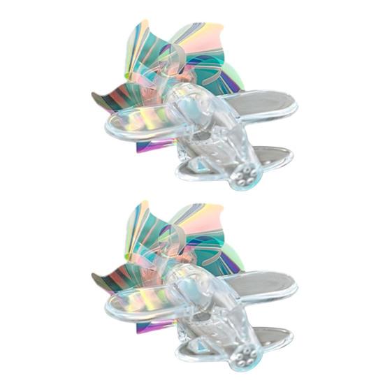 1/2/4/6Pcs Car Ornaments with Light Cool Dynamic Rotating Design Easy Installation Aircraft Shape Motorcycles Bicycles Decorations