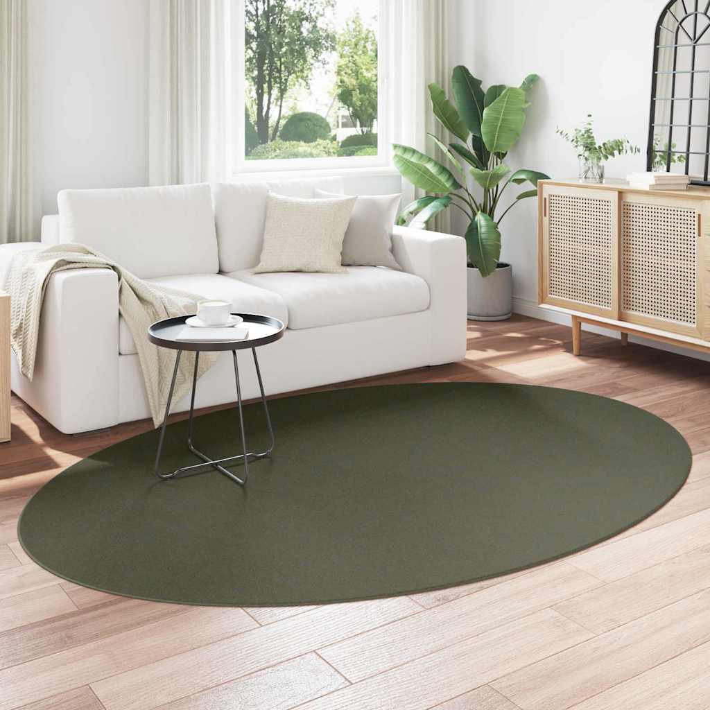 Area Rug HUARTE Forest Green 160 X 230 Cm 100percent  Polyester