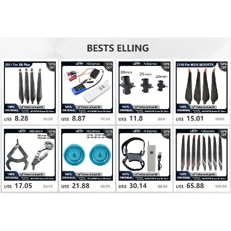 Helical Folding Propeller 22" (2270) for Hobbywing X6SE - High-Carbon Blades CW/CCW for Easy Transport of Multi-Rotor Drones