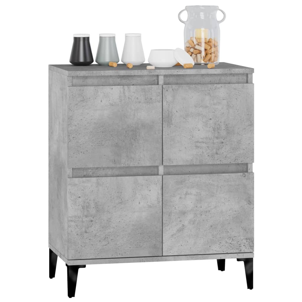 vidaXL Sideboard Concrete Grey 60x35x70 Cm Wood-based Panel
