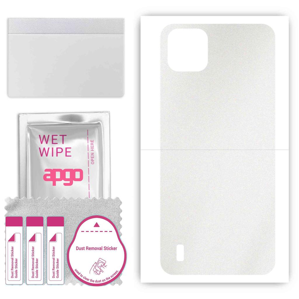 apgo Protective Skin Sticker for the Back Compatible with Blackview A55, Wrap Film, Foil, Vinyl - Pattern Matte Transparent