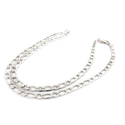 [J9361] - Steel Chain 'Maille Figaro' 55 Cm 5 Mm