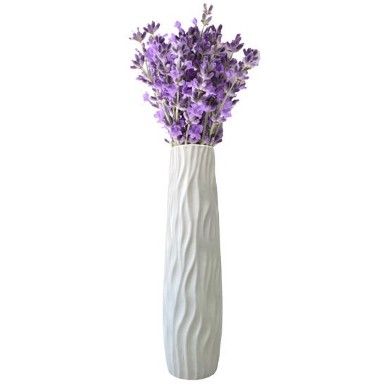 Large Floor Vase Tall Decorative Vase Textured Shatterproof Floor Standing Vase for Home Living Room Study Decor