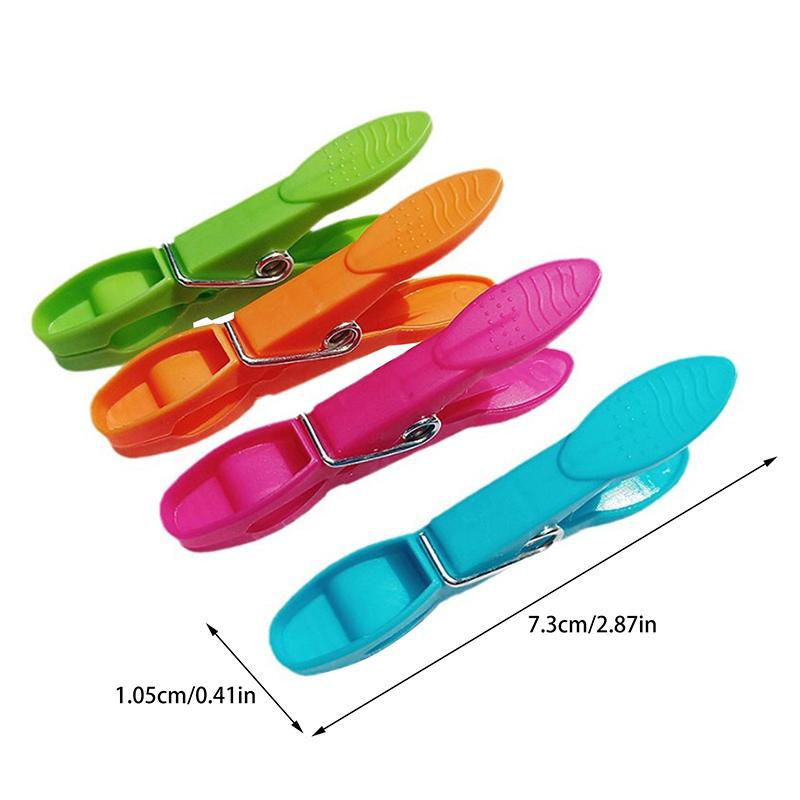 Clothespins Hanging Pegs Clips Plastic Hangers Racks Laundry Clothes Pegs Clamps Towel Clips Home Storage Hooks