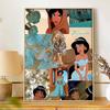 Disney Diamond Painting 5D DIY Jasmine Diamond Painting Set Suitable for Adults/Beginners Creative Gift Home Decoration