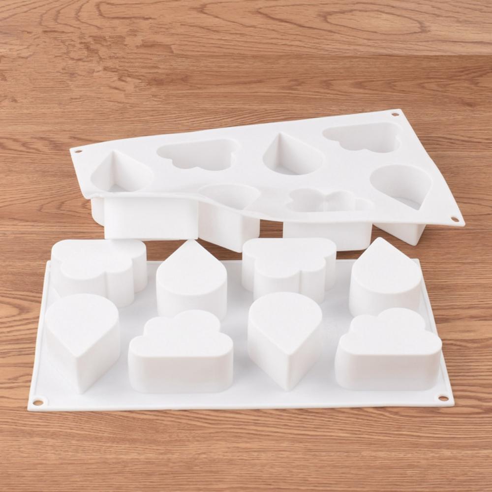 West Point Doused Noodles 8 Even Cloud Drops Strawberry Mousse Silicone Cake Mould DIY