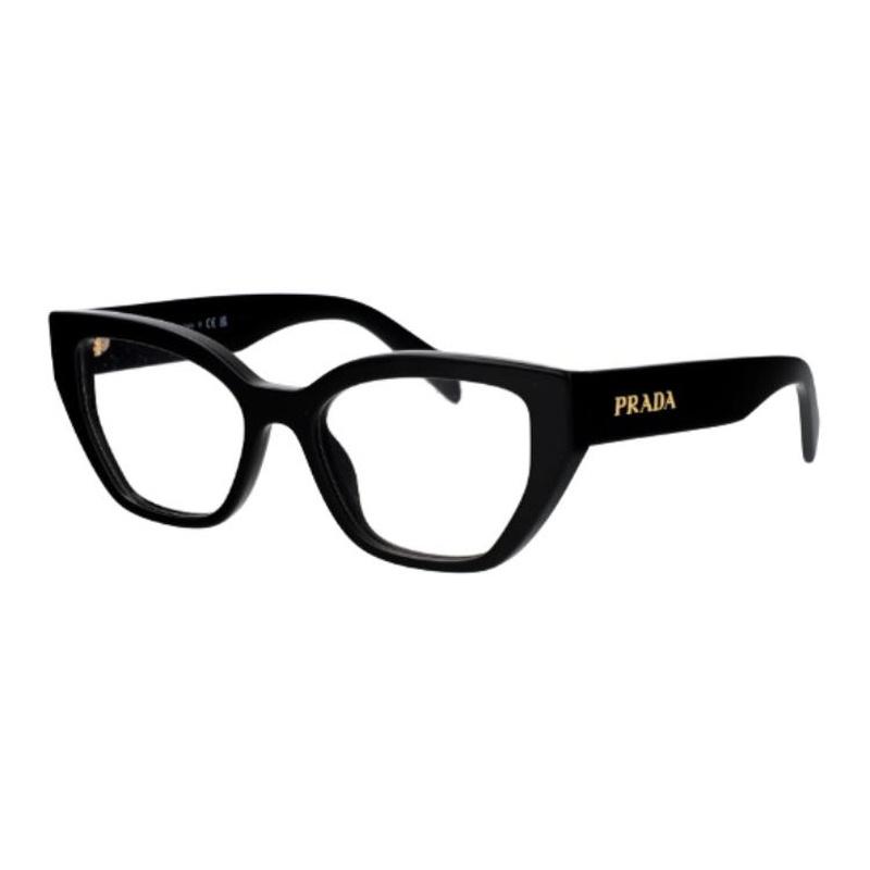 Prada Brand LOGO design cat eye optical glasses women's black