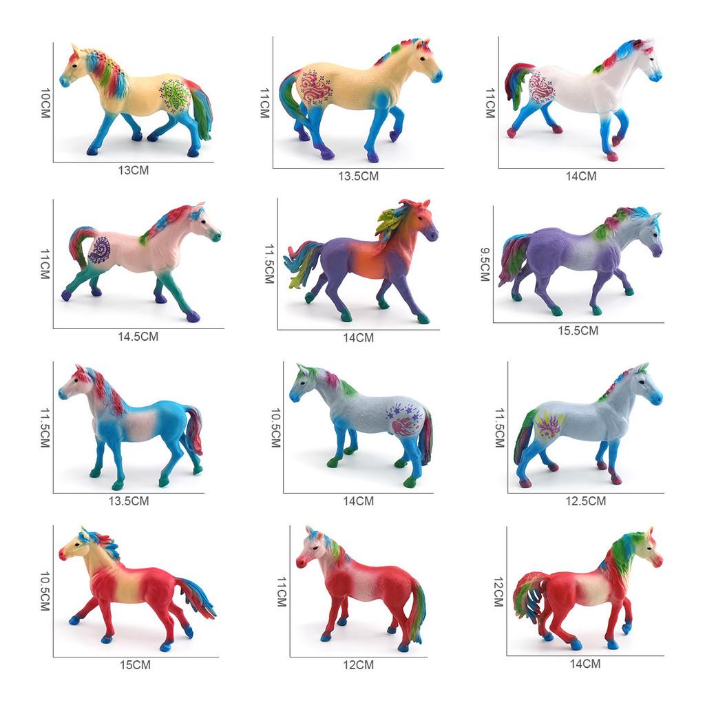Western Mythology Creature Unicorn Pvc Decor With Realistic Design For Kids Playroom