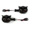 2pcs Motorcycle Bullet Front Turn Signal Light Turn Signal Indicator White Amber Light Fits Most Universal Motorcycles (Yellow+White)