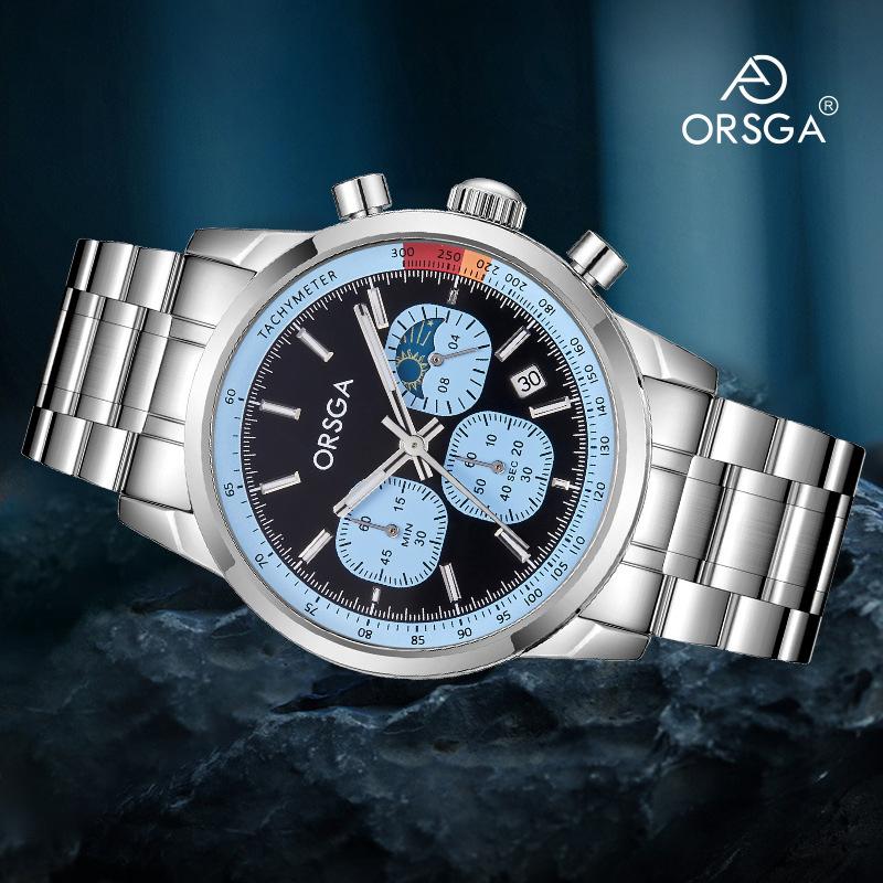 2025 New Mens Watches Luxury Quartz Chronograph Wrist Watch For Man Sapphire Mirror Waterproof Men Gift Clock Luminous