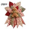 Einfache Nähbastelarbeiten für Partys Festlicher gesteppter Weihnachts-Türbehang DIY-Kit, Immergrüner Baum, 3D-gepolsterte Patchwork-strukturierte bauschige Stoffschleifen