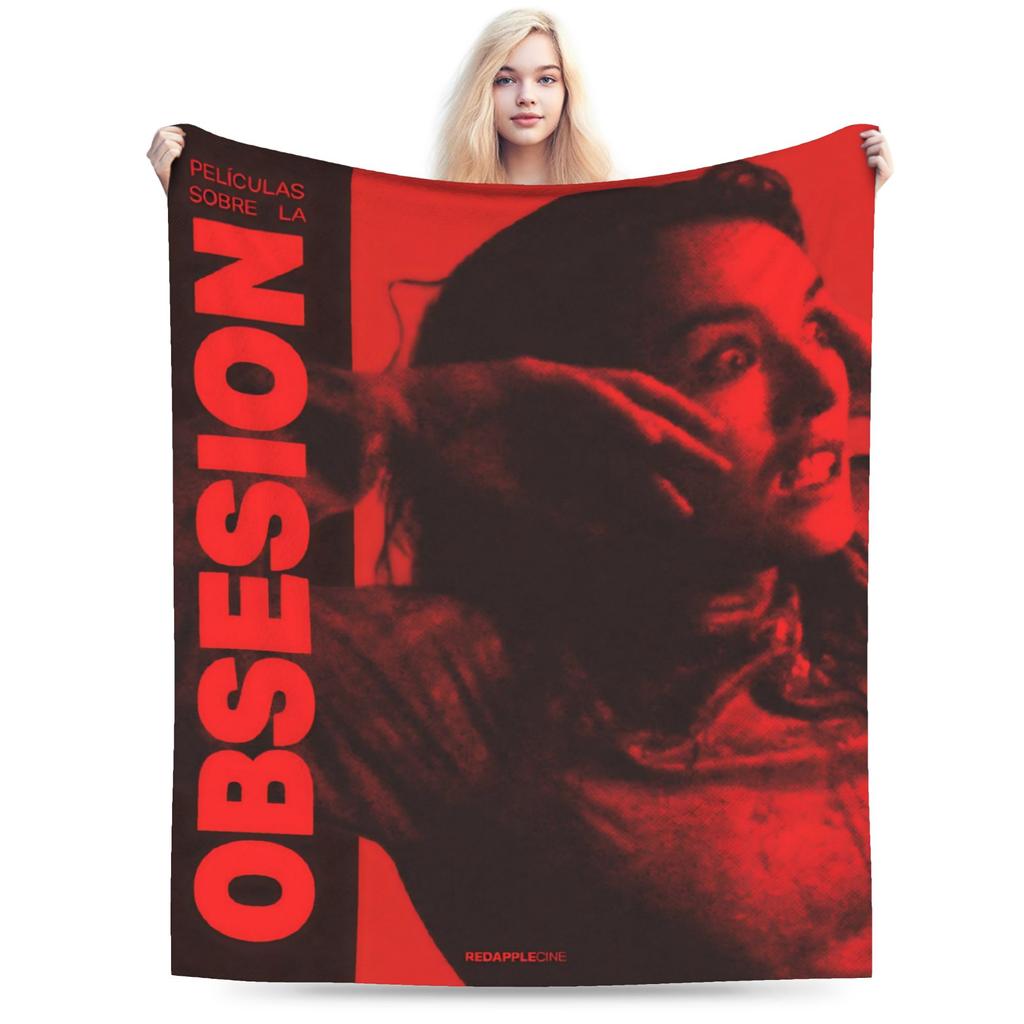 Funny Obsession Horror Movie Blanket Soft Flannel Relax Throw Blanket Machine Washable