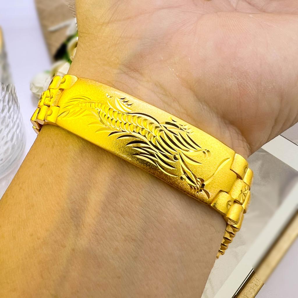Accessories Dragon Pattern Bracelet Curved Dragon Pattern Men's Bracelet Love Tail Buckle Watch Chain