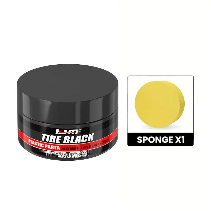 Tire and Plastic Restoration Wax - Adds Deep Shine To Tires and Faded Trim,suitable for Car Bumpers,rubber Seals,door Panels
