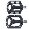 1 Pair Mountain Bike Pedals Universal Lightweight Titanium Alloy Road Bike Pedals for Road Mountain BMX MTB Bike Black