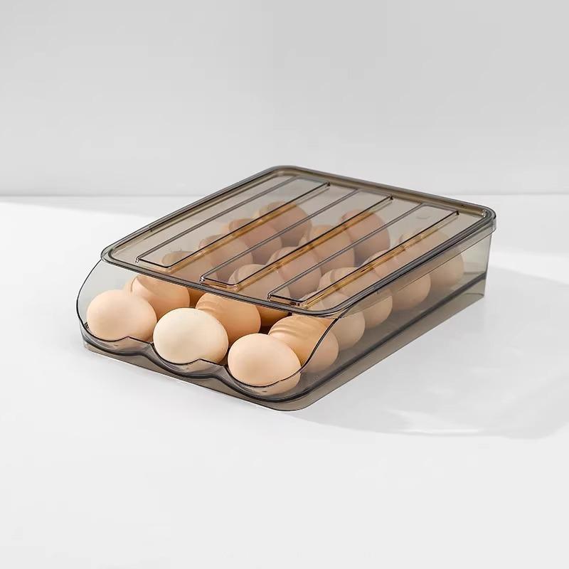 Прозрачный контейнер для яиц на 18 яиц для холодильника держатель для яиц для холодильника штабелируемый контейнер для хранения яиц лоток для хранения свежих яиц кофейный 8728₽