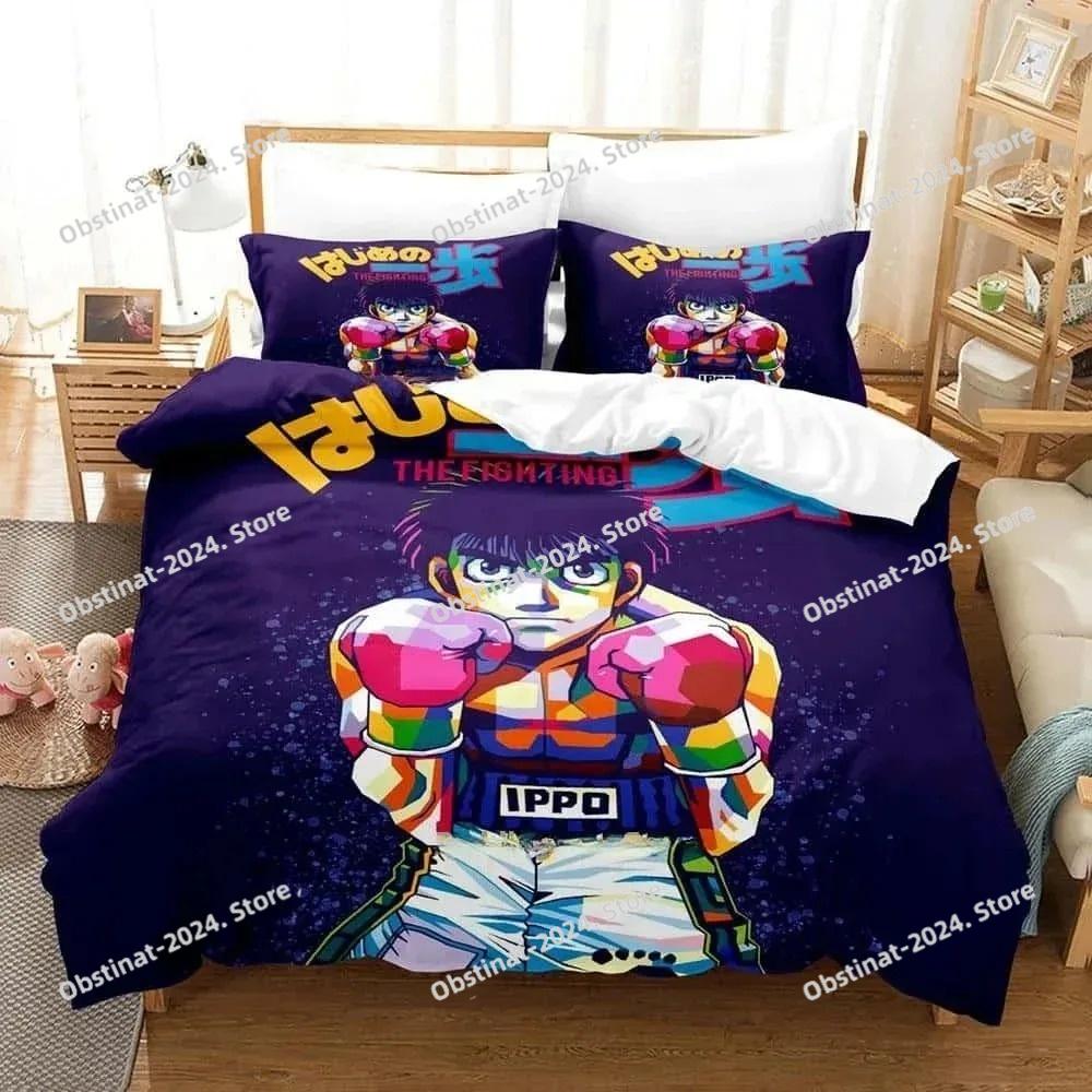 Fashion 3D Printing Anime Hajime No Ippo Bedding Set Single Twin Full Queen King Size Bed Set Adult Kid Bedroom Duvet cover Sets
