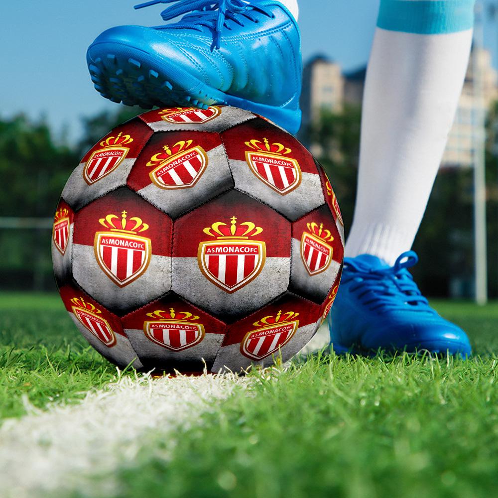 Monaco Football club Printed Size 5 Soccer Balls, High-Quality, Anti-Slip, Protective Football, A Unique Gift , Birthdays, Christmas Gifts